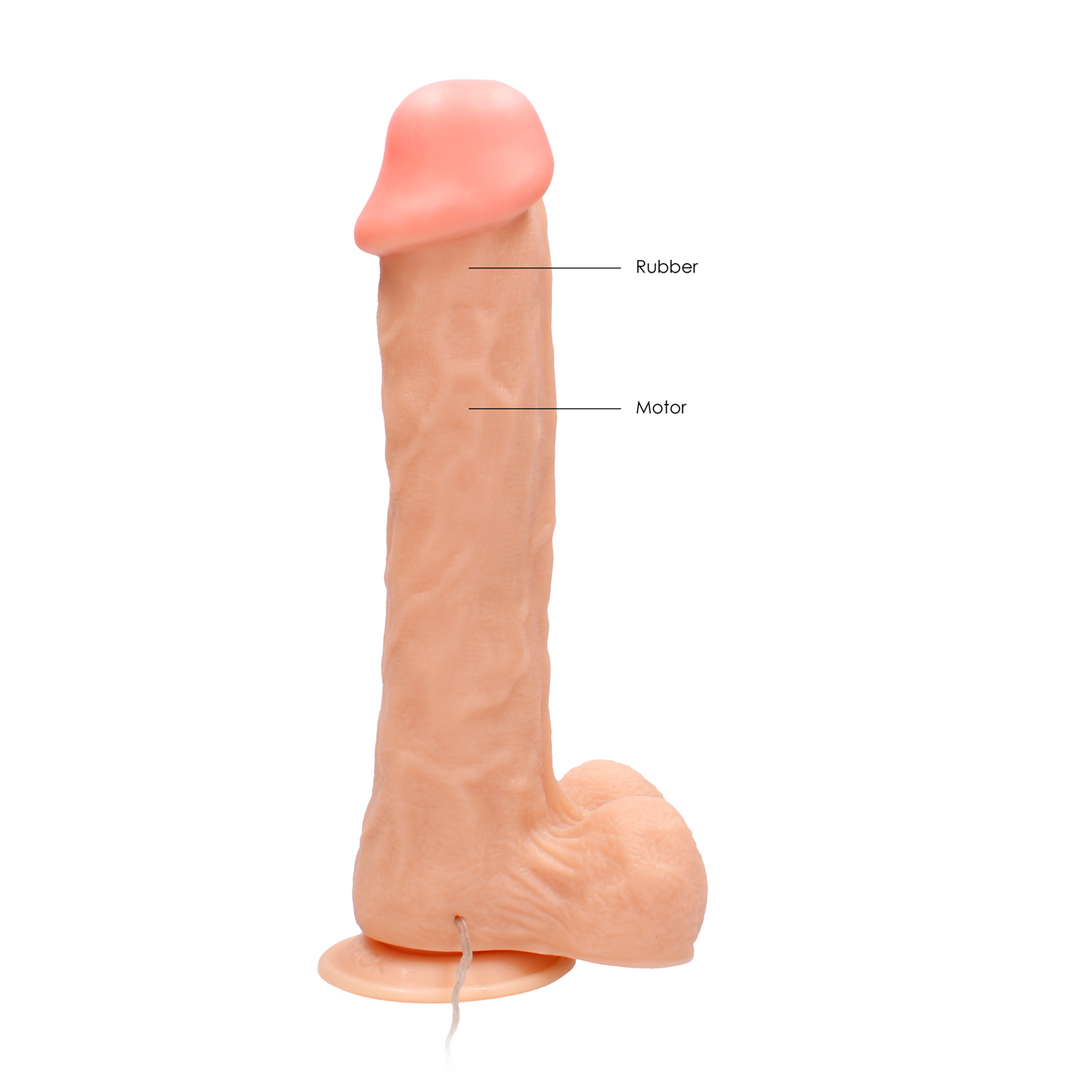 Vibrating Realistic Cock with Scrotum – 11 / 28 cm
