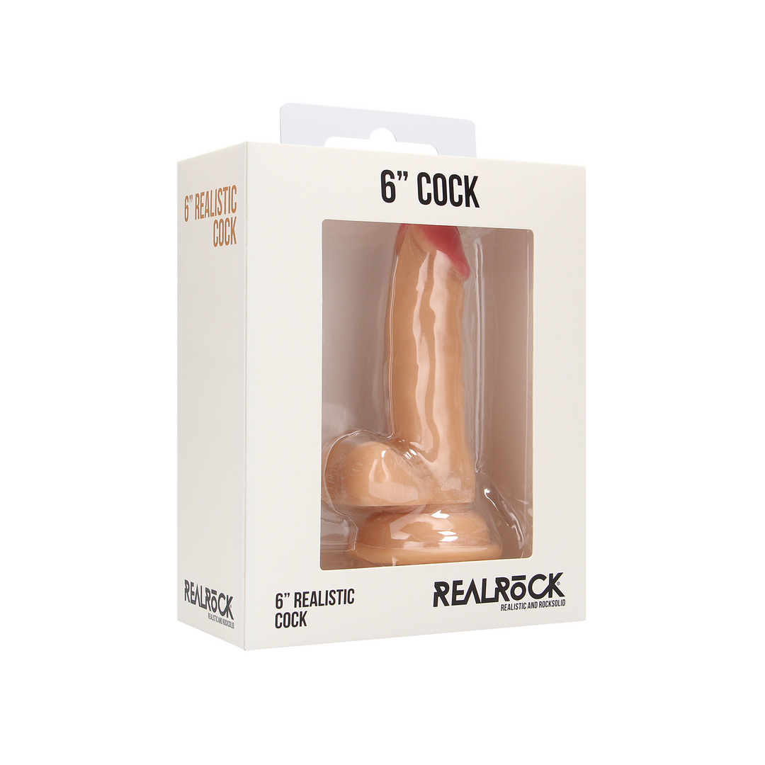 Realistische Cock met Scrotum – 6 / 15 cm