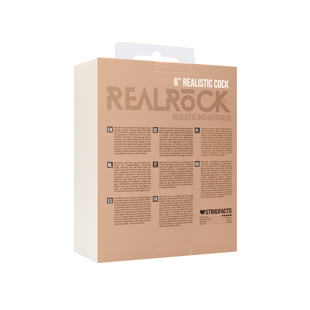 Realistische Cock met Scrotum – 6 / 15 cm