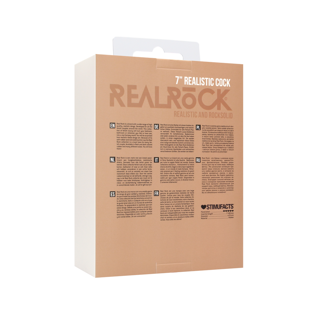 Realistische Cock met Scrotum – 7 / 18 cm