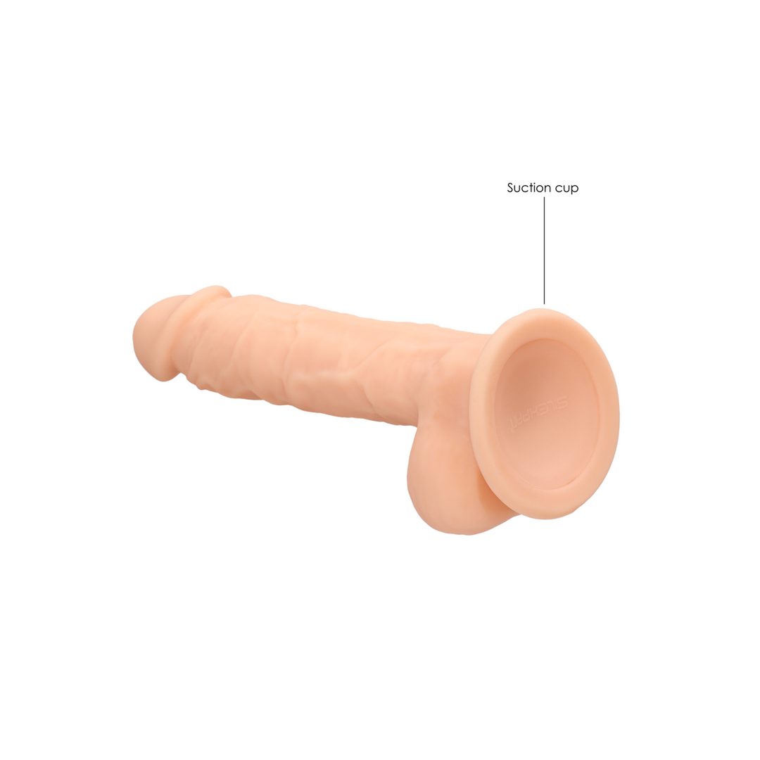 Silicone Dildo met Ballen – 7 / 18 cm