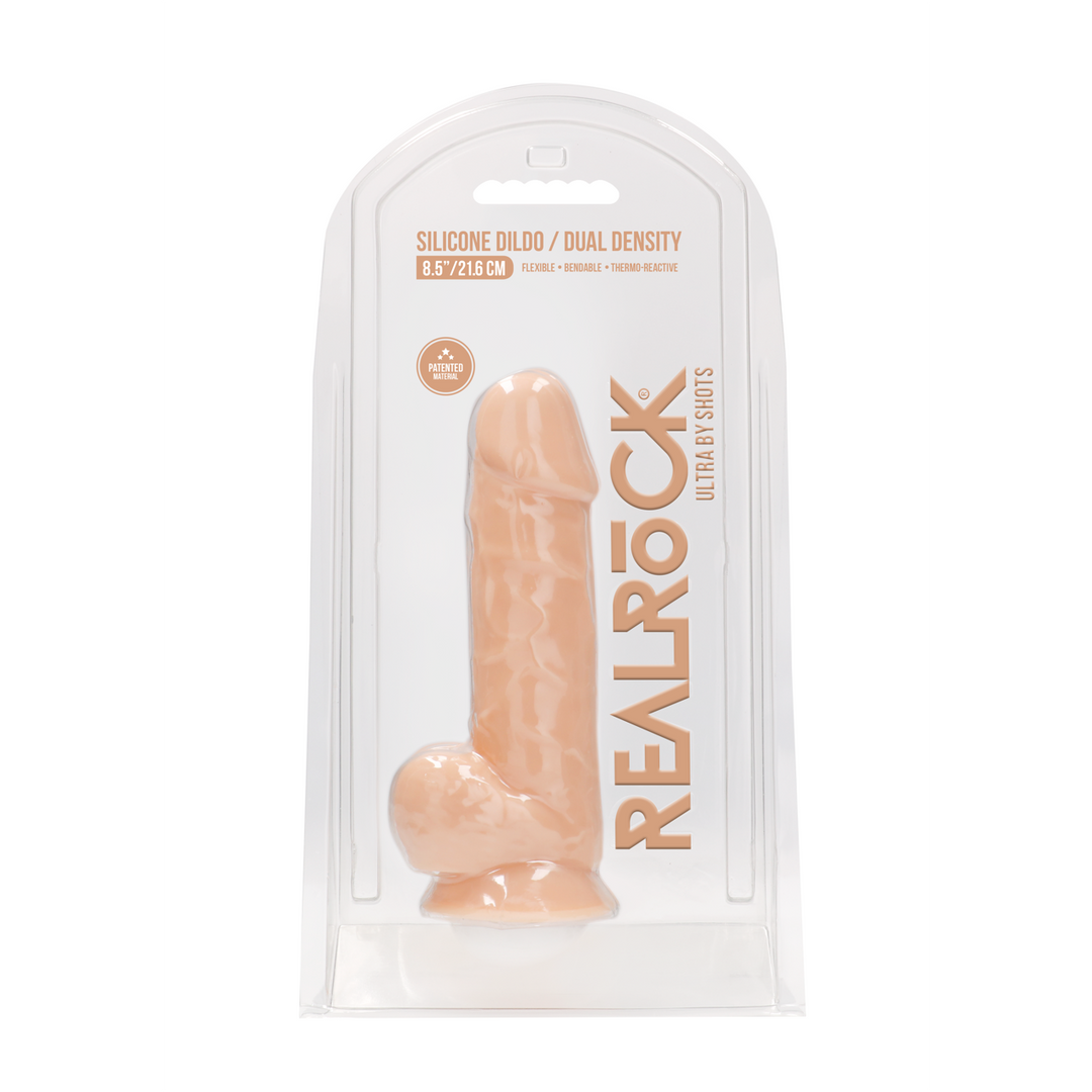 Siliconen Dildo met Ballen – 9 / 21,6 cm