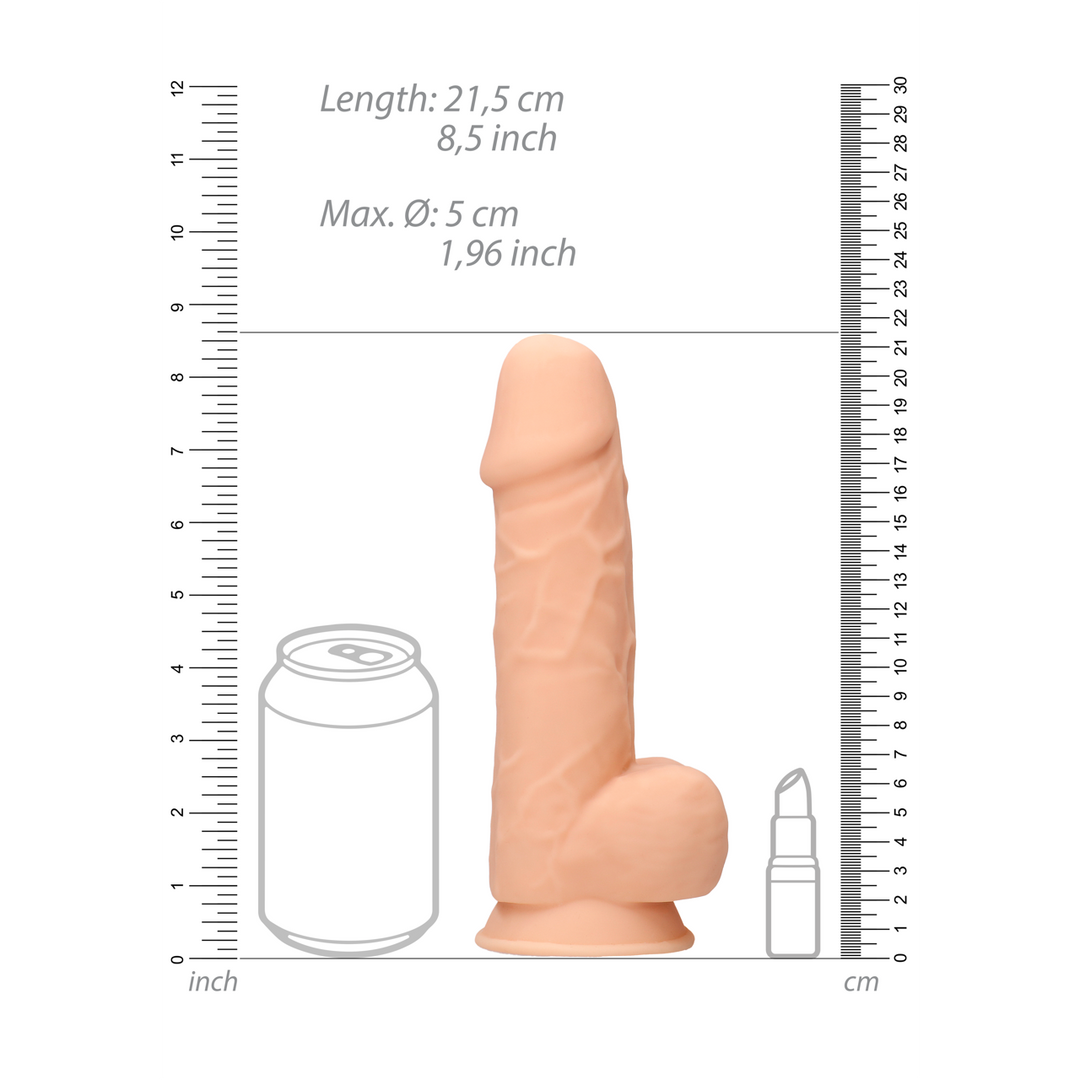 Siliconen Dildo met Ballen – 9 / 21,6 cm