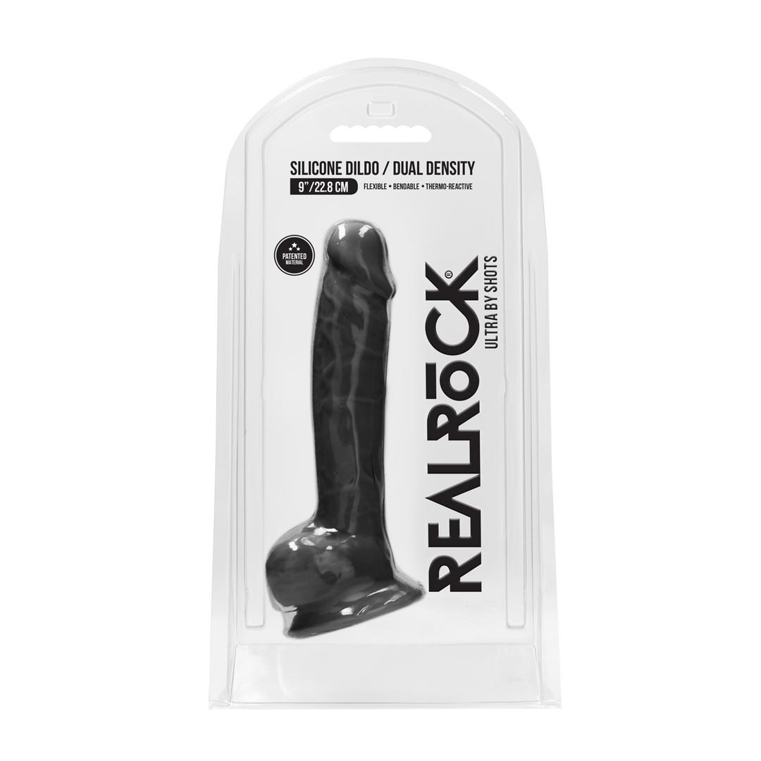 Siliconen Dildo met Ballen – 9 / 23 cm