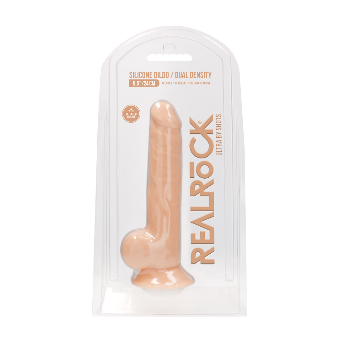 Siliconen Dildo met Ballen – 9 / 24 cm
