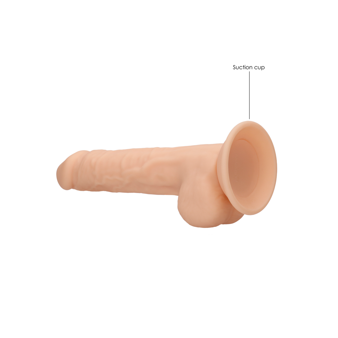 Siliconen Dildo met Ballen – 9 / 24 cm