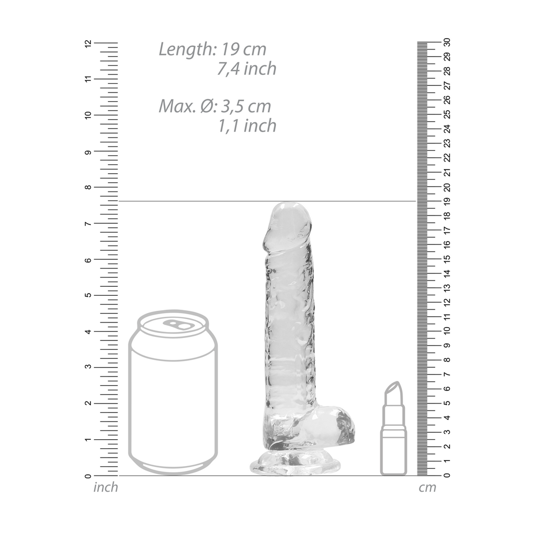 Realistische Dildo met Ballen – 7 / 18 cm