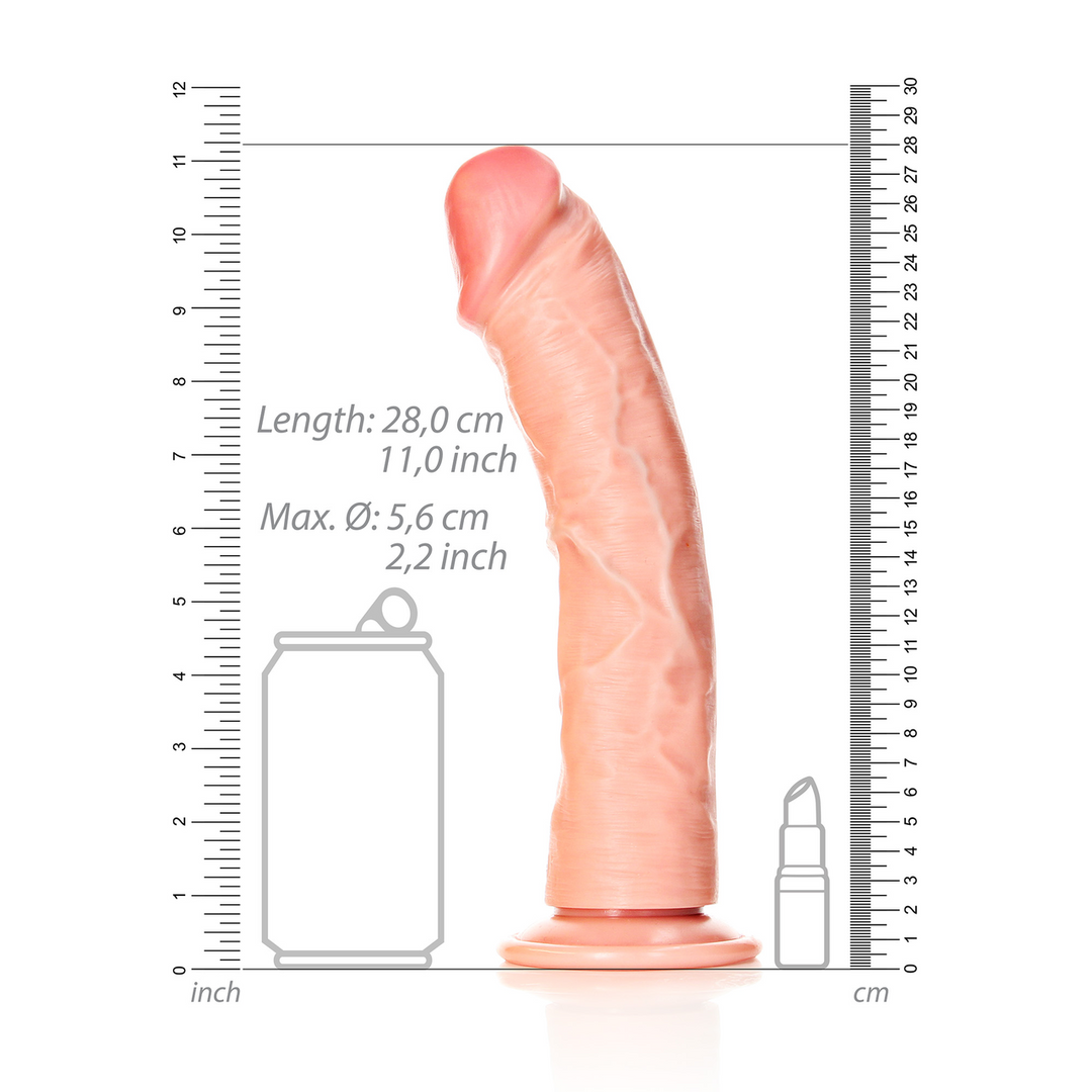 Gebogen Realistische Dildo met Zuignap – 10 / 25,5 cm