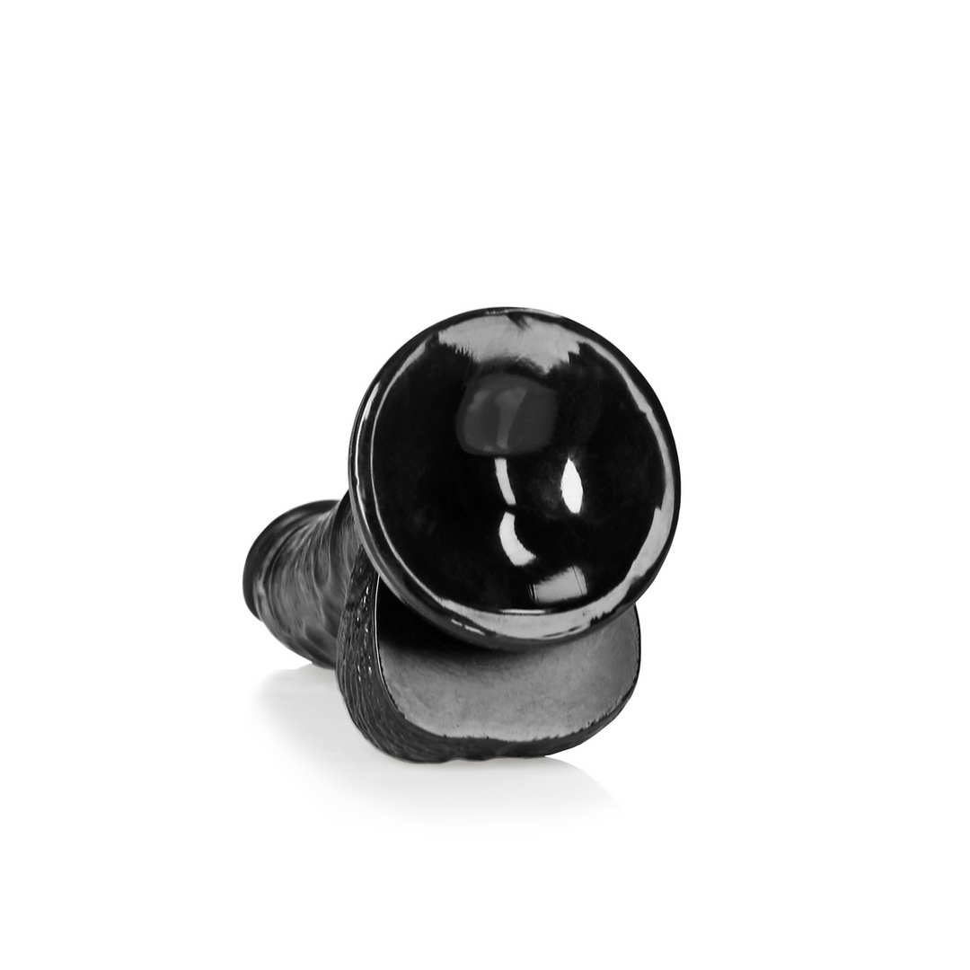 Gebogen Realistische Dildo met Ballen en Zuignap – 6 / 15,5 cm