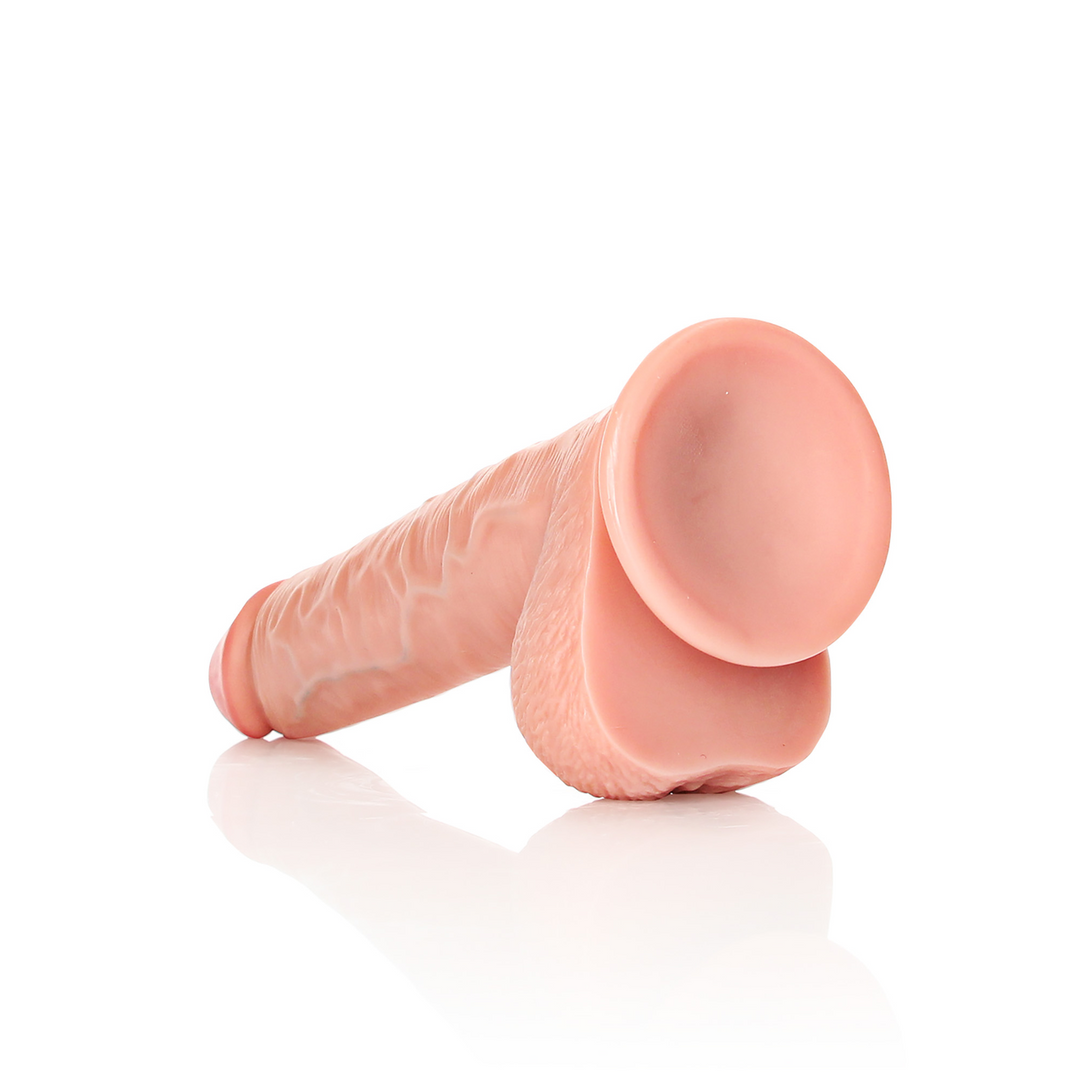 Rechtdoor Realistische Dildo met Ballen en Zuignap – 11 / 28 cm