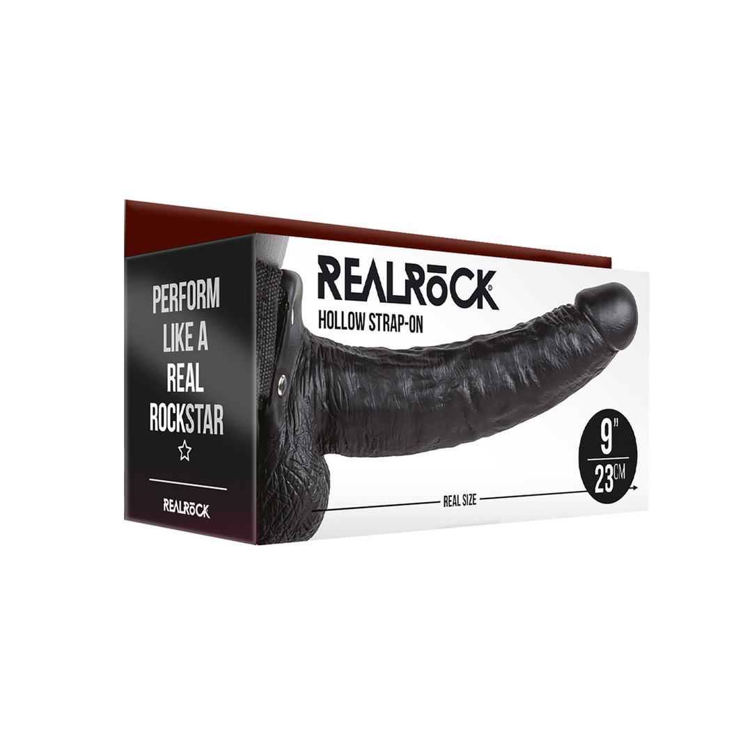Hollow Strap-On with Balls – 9 / 23 cm