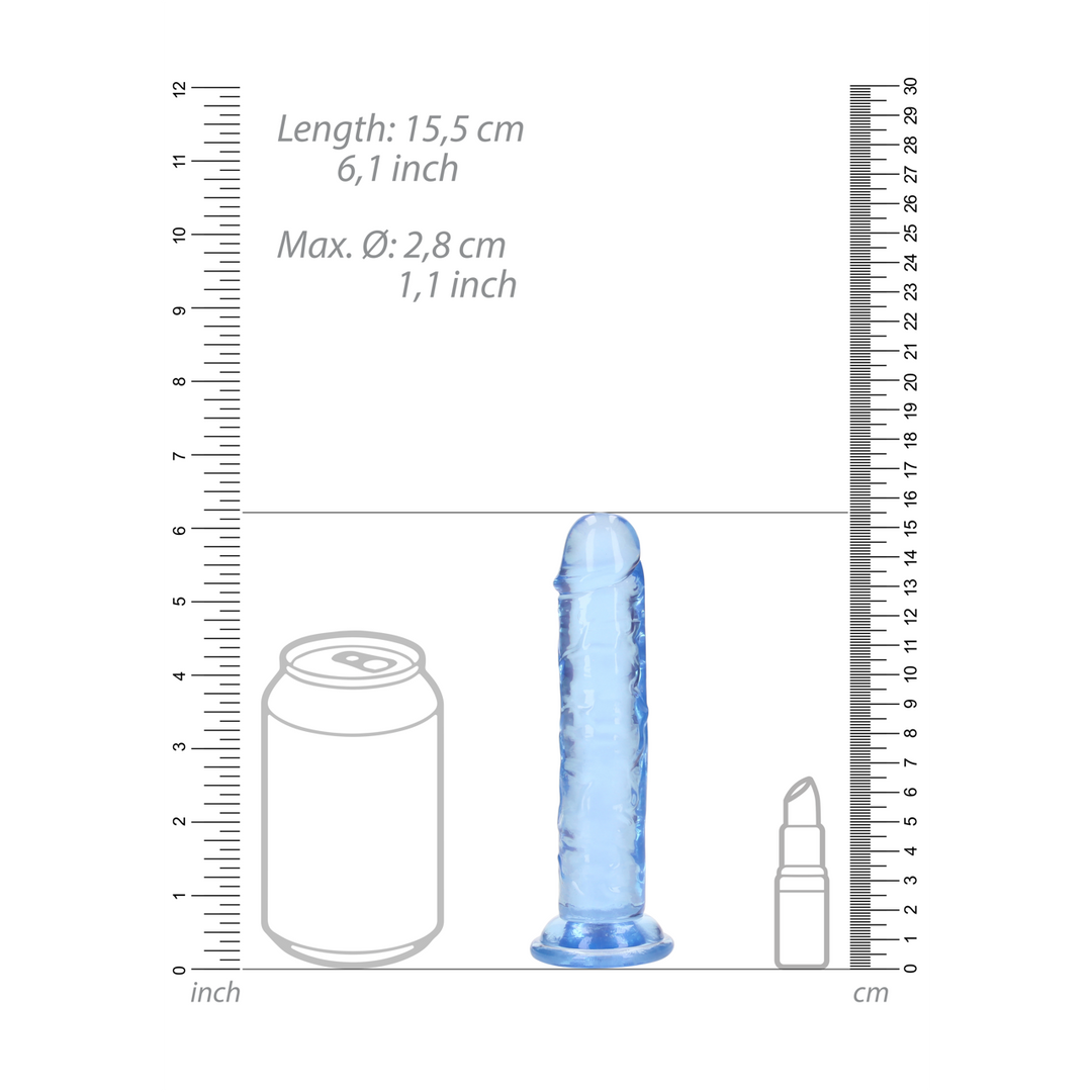 Rechtdoor Realistische Dildo met Zuignap – 6” / 14,5