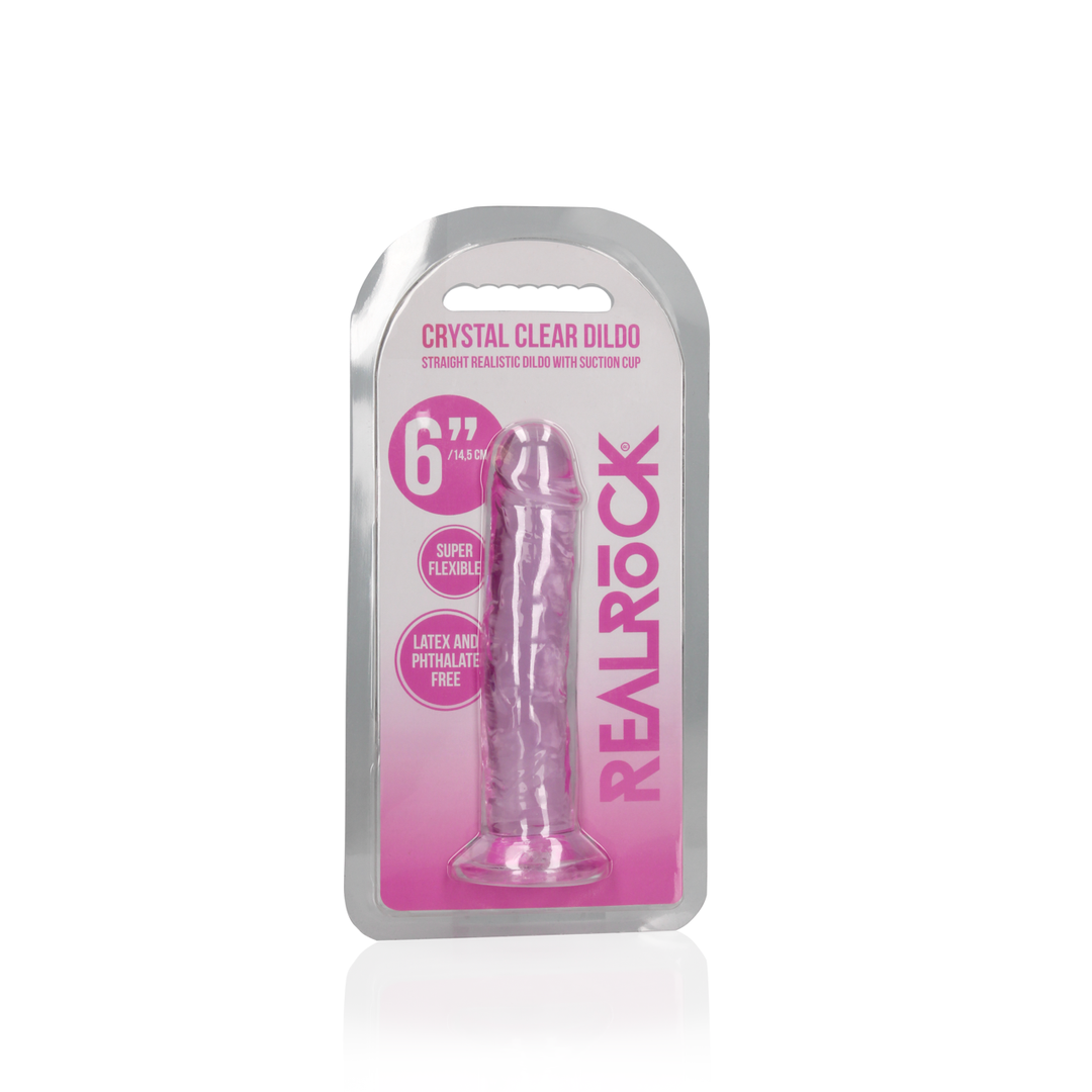 Rechtdoor Realistische Dildo met Zuignap – 6” / 14,5
