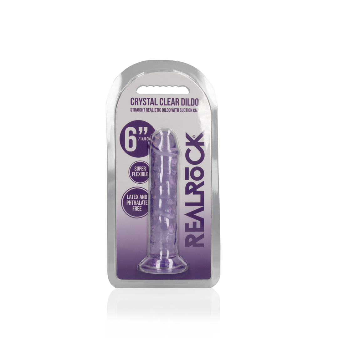 Rechtdoor Realistische Dildo met Zuignap – 6” / 14,5