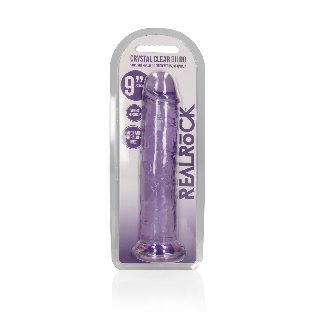 Rechtdoorlopende Realistische Dildo met Zuignap – 9” / 23