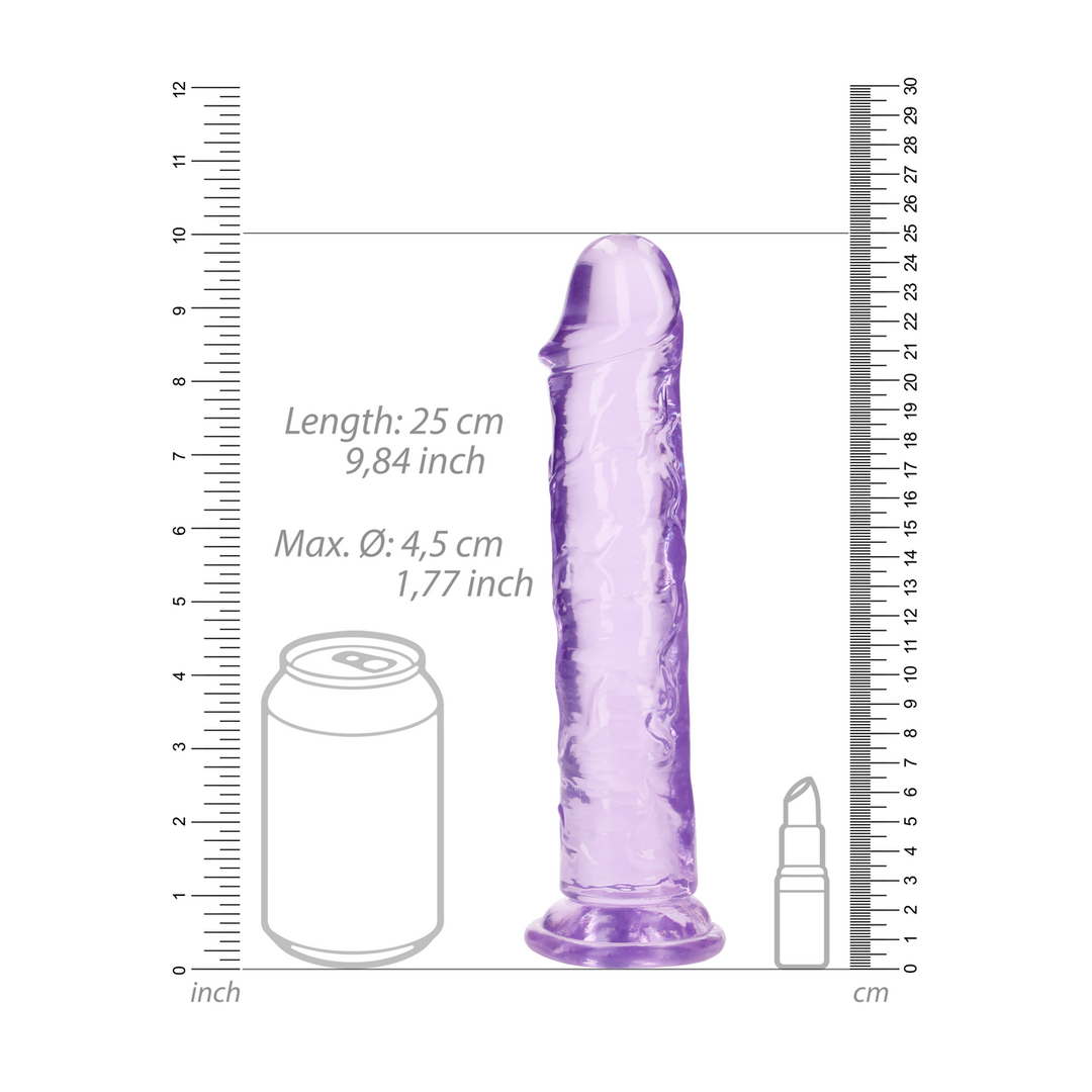 Rechtdoorlopende Realistische Dildo met Zuignap – 9” / 23