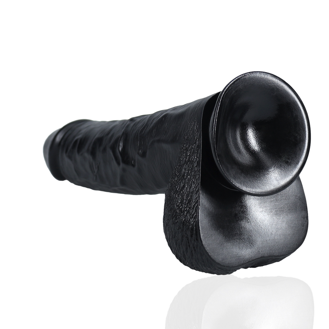 Extra Large Straight met Ballen 13 / 33 cm – Zwart