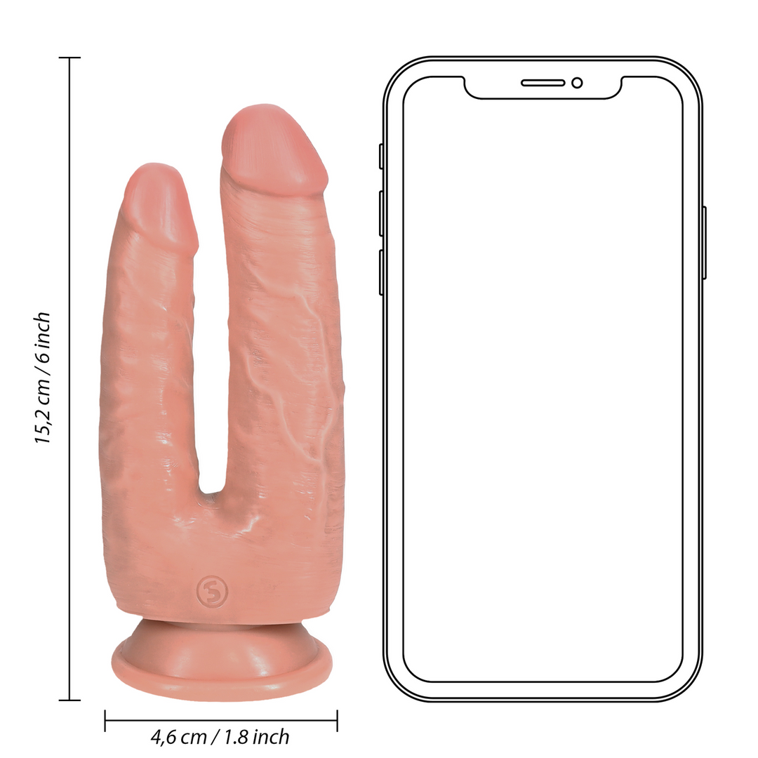 Double Trouble Dildo 5/6 – 12,7/15,2 cm – Flesh