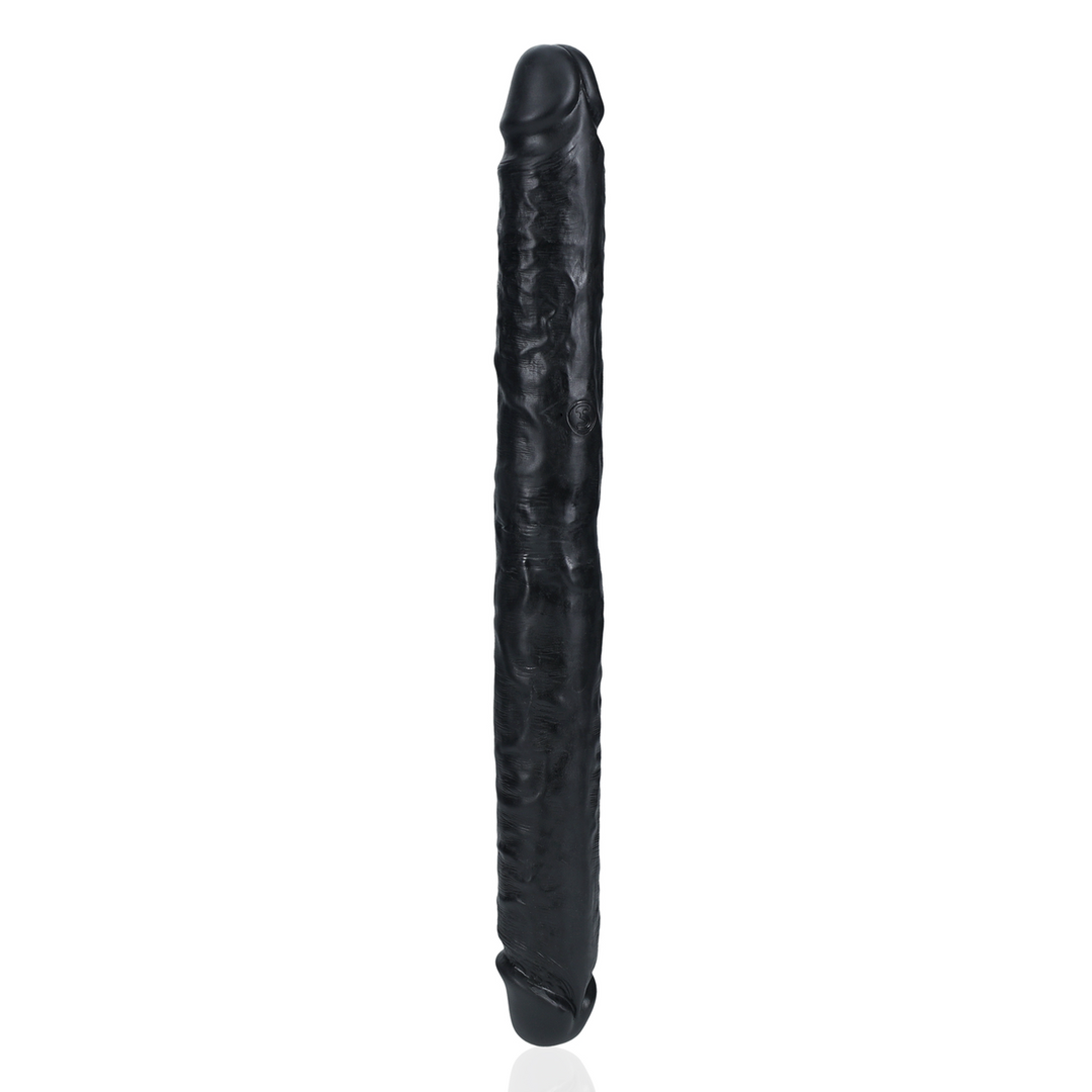 Dildo Doble Punta Slim 14 / 35,6 cm - Negro