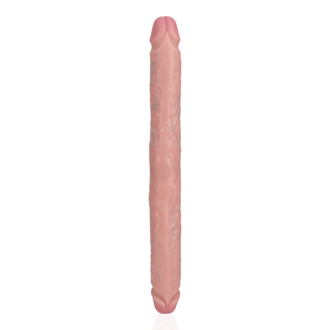 Slim Dubbel Eindige Dildo 14 / 35,6 cm – Vleeskleurig