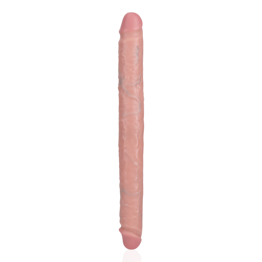 Slim Dubbel Eindige Dildo 14 / 35,6 cm – Vleeskleurig
