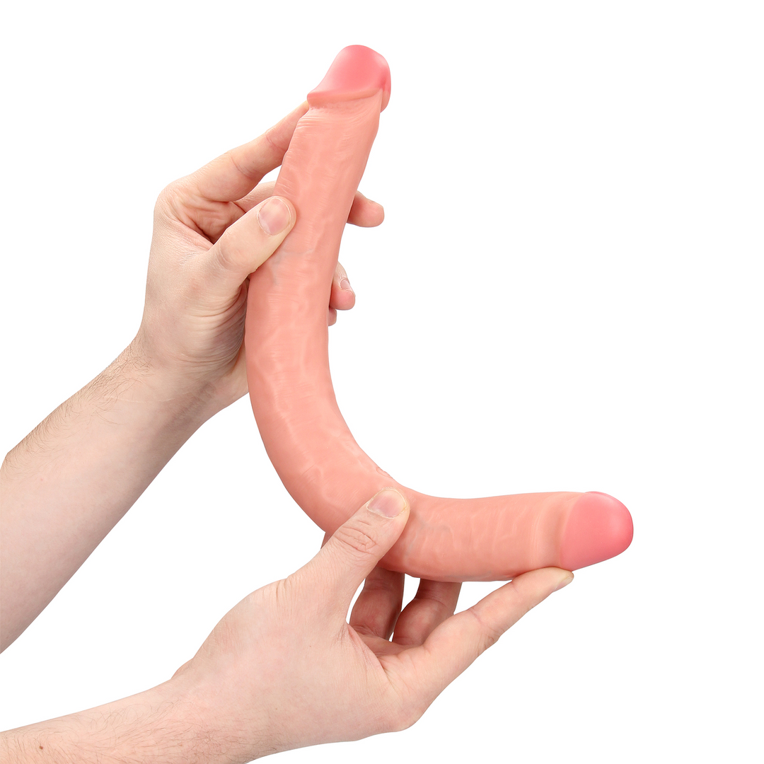 Slim Dubbel Eindige Dildo 14 / 35,6 cm – Vleeskleurig