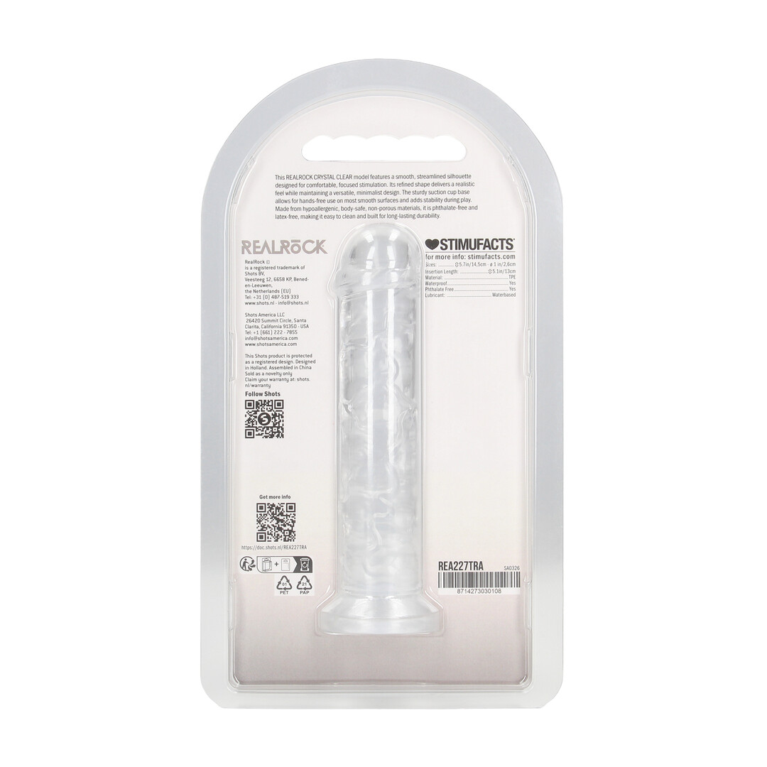Realistische Dildo – 5 / 12,7 cm – Transparant