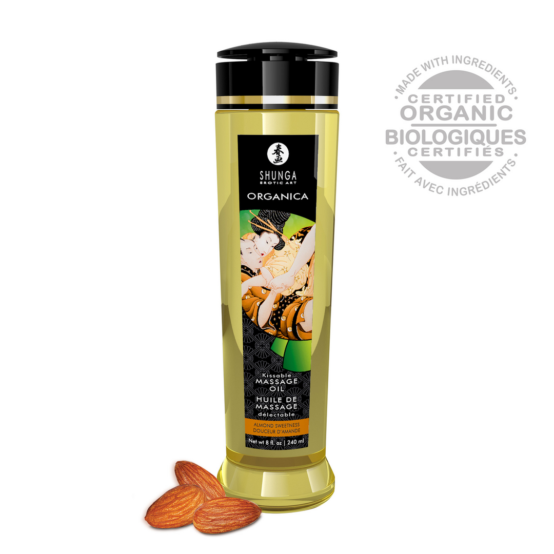 Aceite de Masaje Organica - Dulzura de Almendra - 8 fl oz / 240 ml