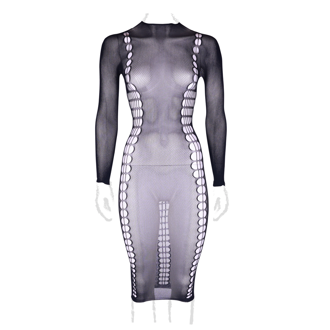 Carme XI - Dress with Turtleneck - Queen Size - Black