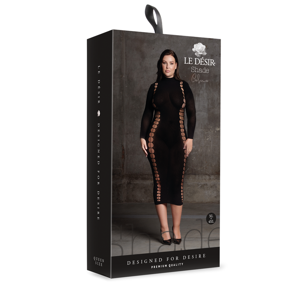 Carme XI - Dress with Turtleneck - Queen Size - Black