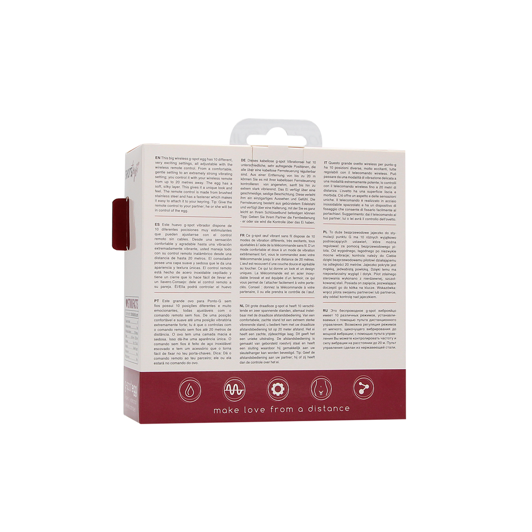Draadloze Vibrerende G-Spot Ei – Groot
