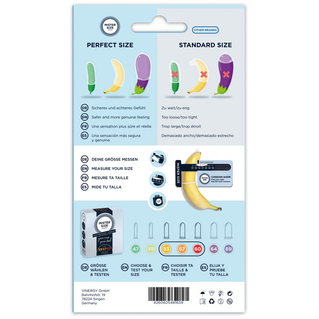 Grootte Kit Medium – Sizer Tool en 3 Condoms