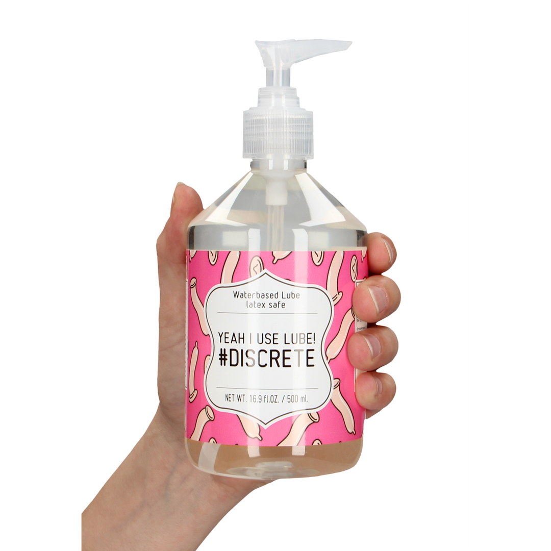 Ja, ik gebruik glijmiddel #Discrete – Waterbasis Glijmiddel – 17 fl oz / 500 ml