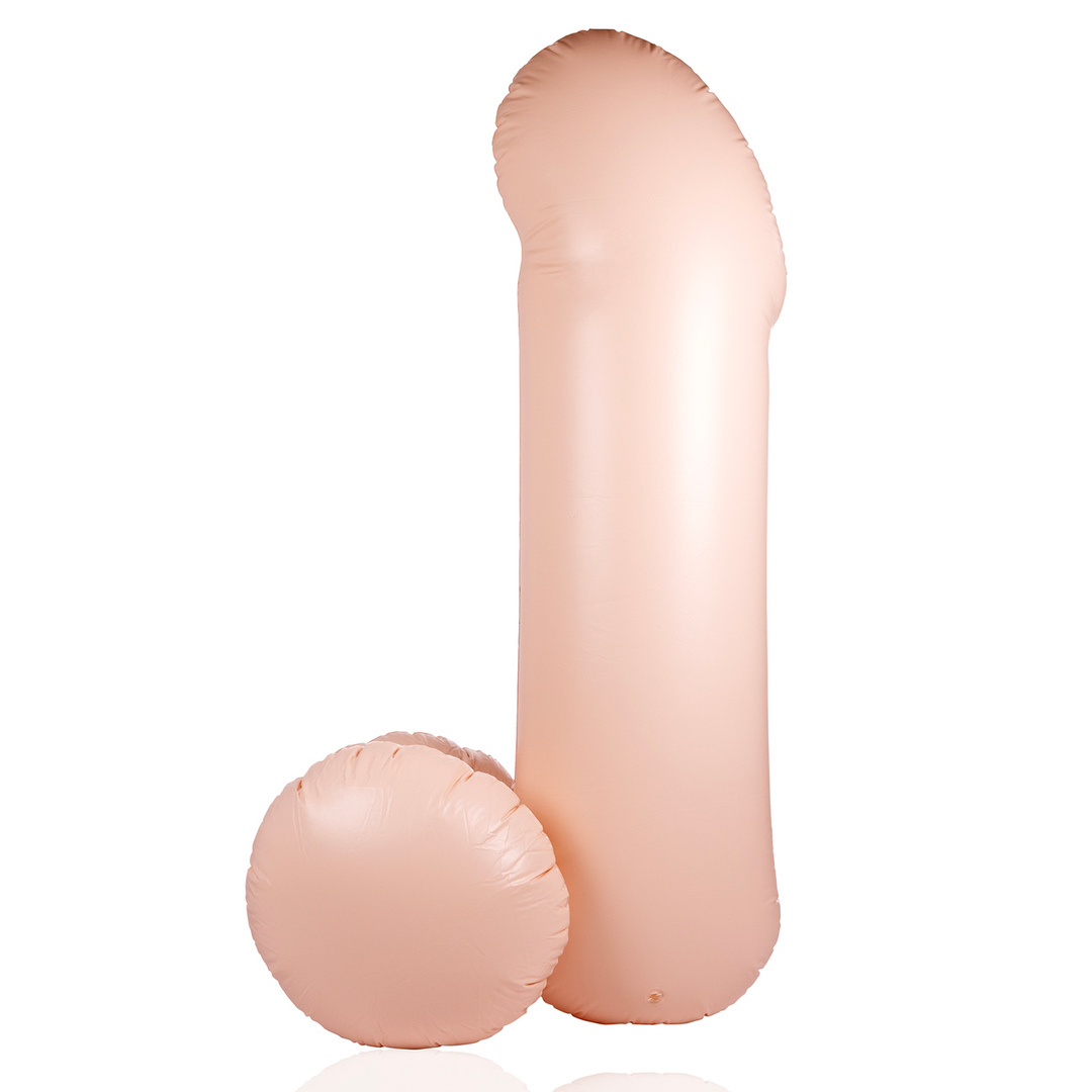Opblaasbare Dildo – 55”/ 140 cm – Vleeskleur