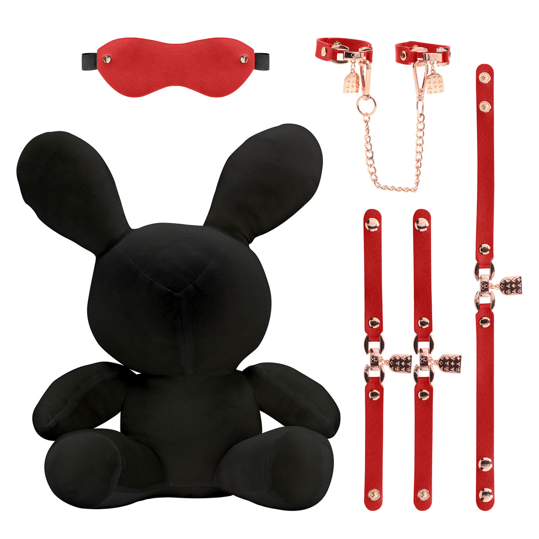Konijnen Bondage – Velvet – Groot – Zwart
