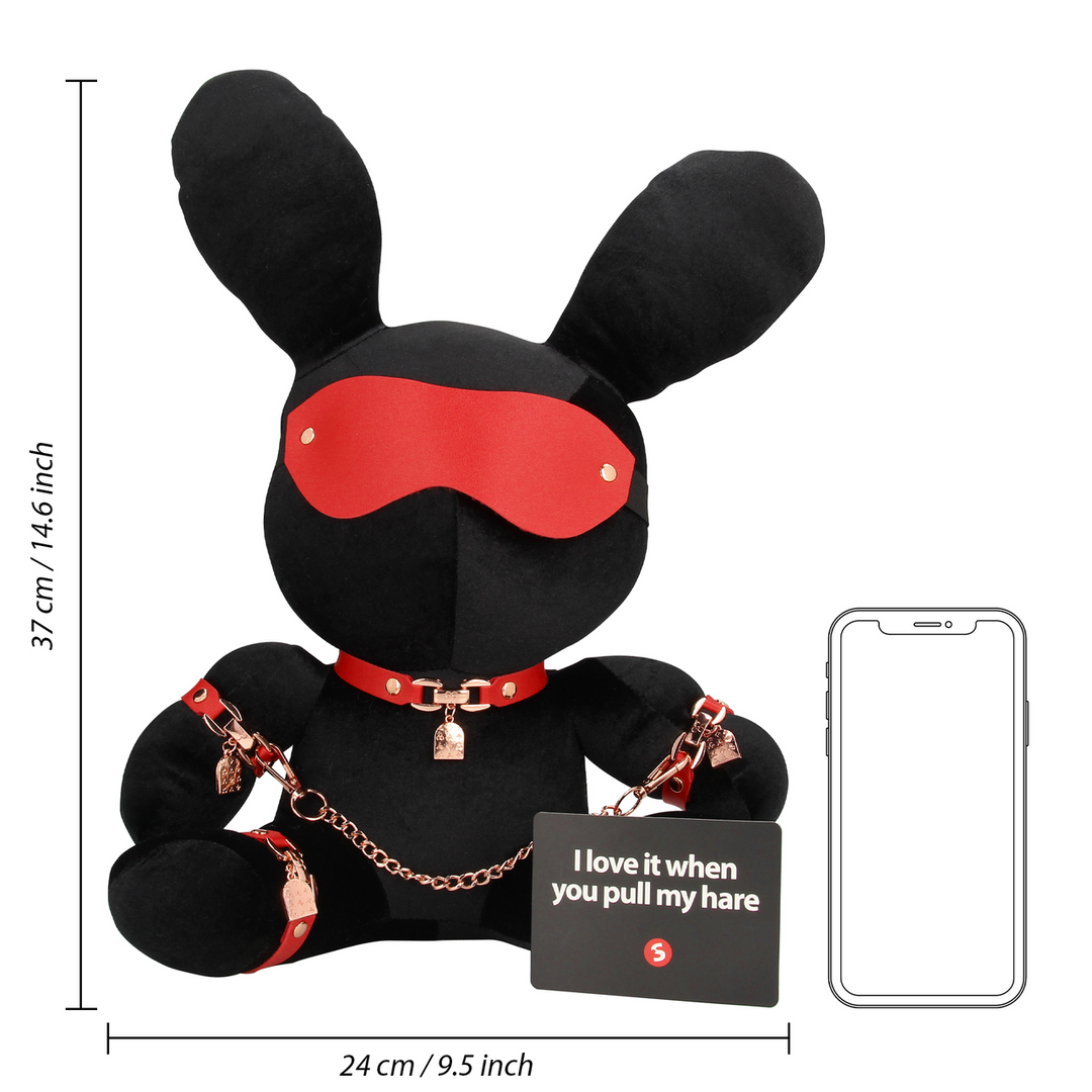 Konijnen Bondage – Velvet – Groot – Zwart