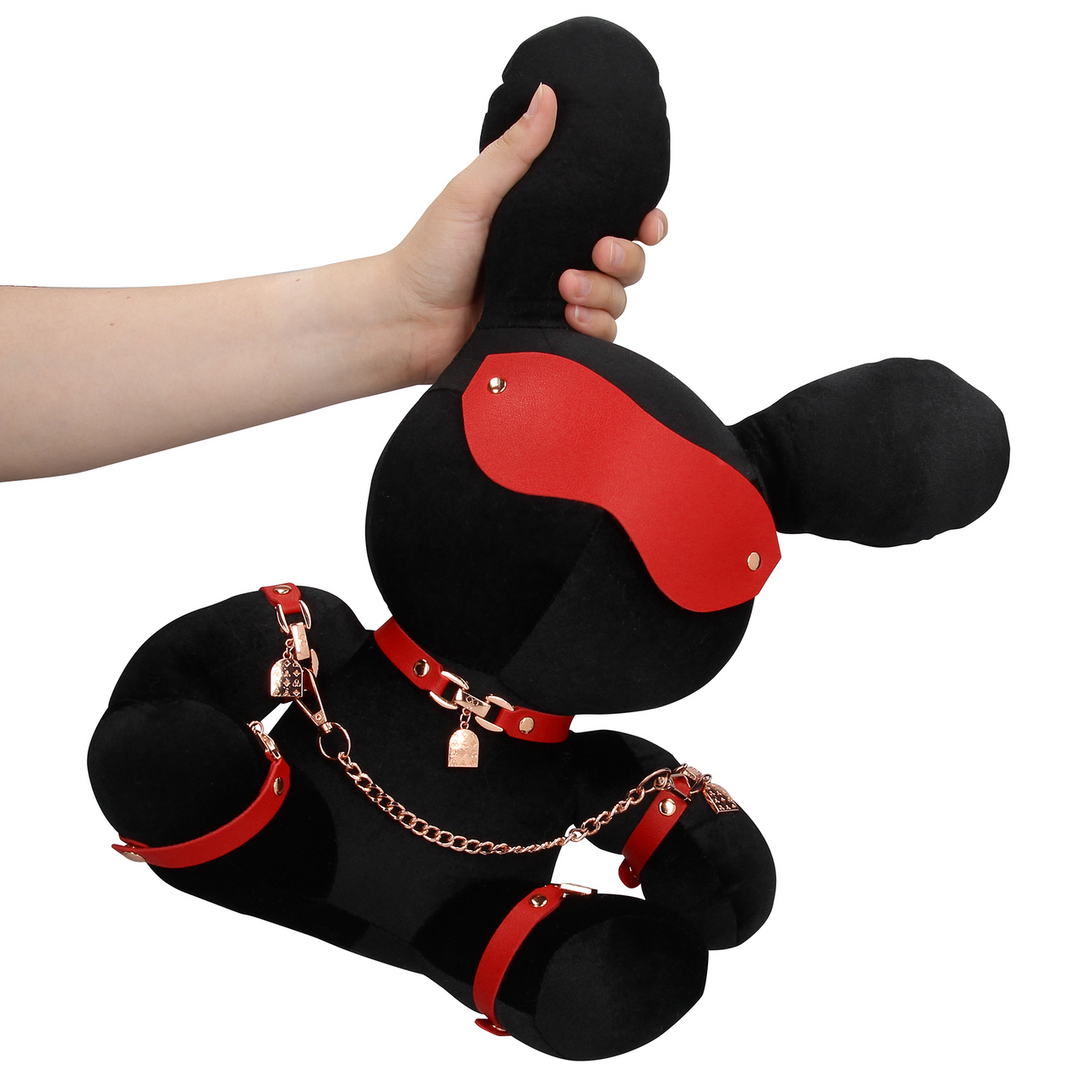 Konijnen Bondage – Velvet – Groot – Zwart