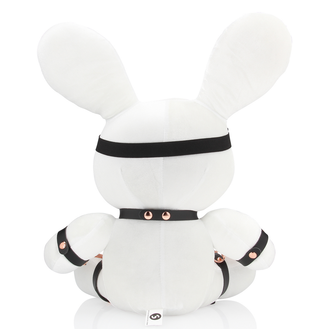 Konijn Bondage – Velours – Groot – Wit