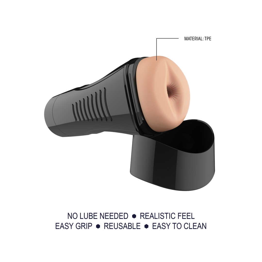 Zelfsmerende Gemakkelijke Grip Masturbator XL Anaal