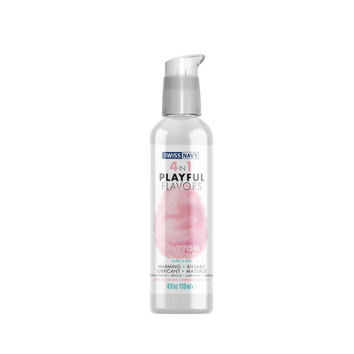 4 in 1 Playful Flavors - Lubricant with Cotton Candy Flavor - 4 fl oz / 118 ml