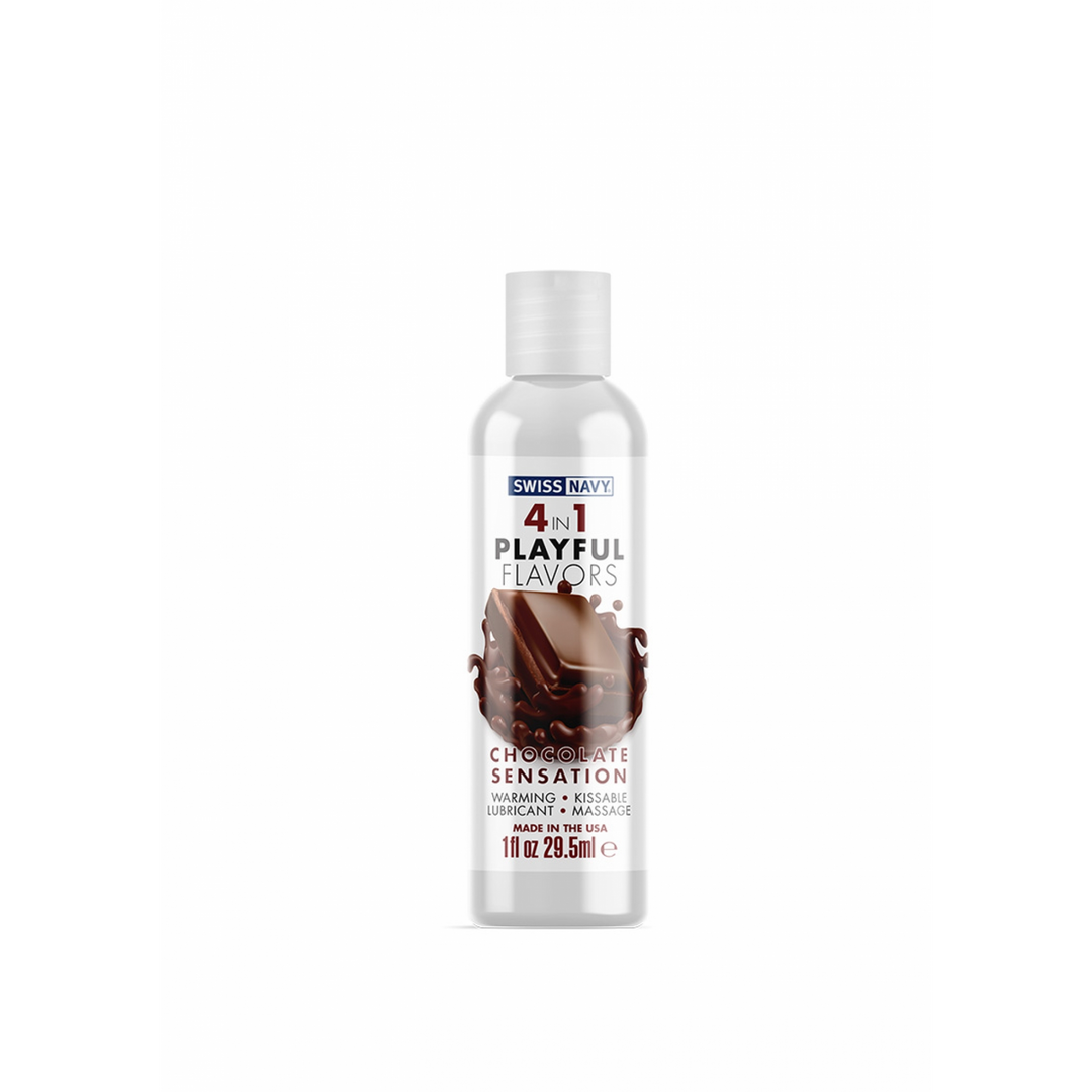 4 In 1 Lubricant met Chocolade Sensation Smaak – 1 fl oz / 29,5 ml