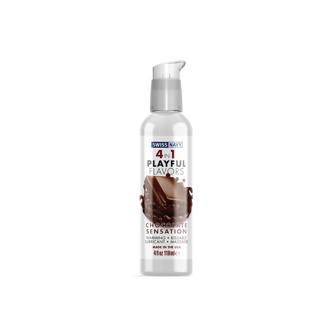 4 In 1 Lubricant met Chocolade Sensation Smaak – 4 fl oz / 118 ml