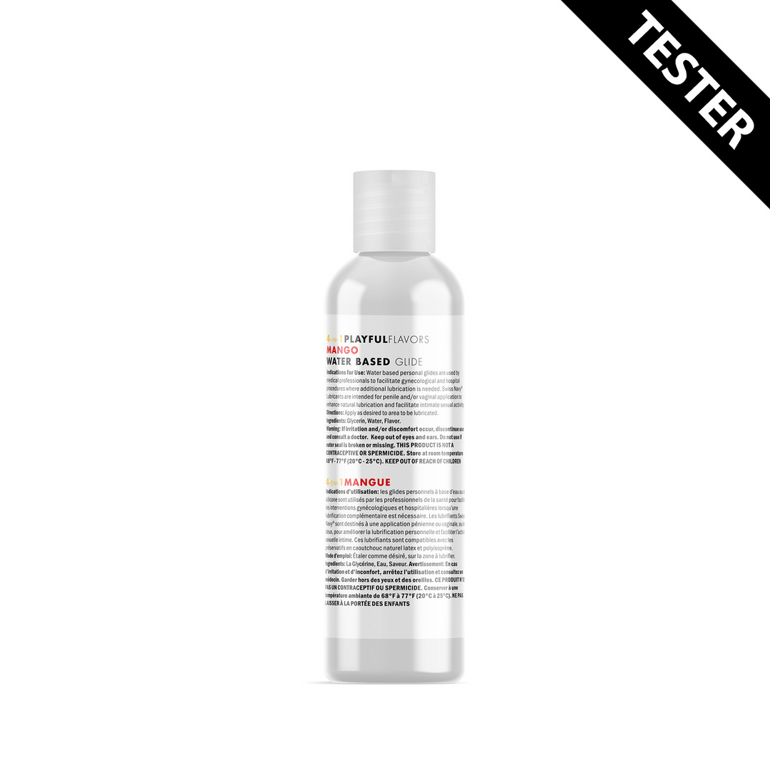 4 in 1 Lubricant met Mango Smaak – 1 fl oz / 30 ml – Tester