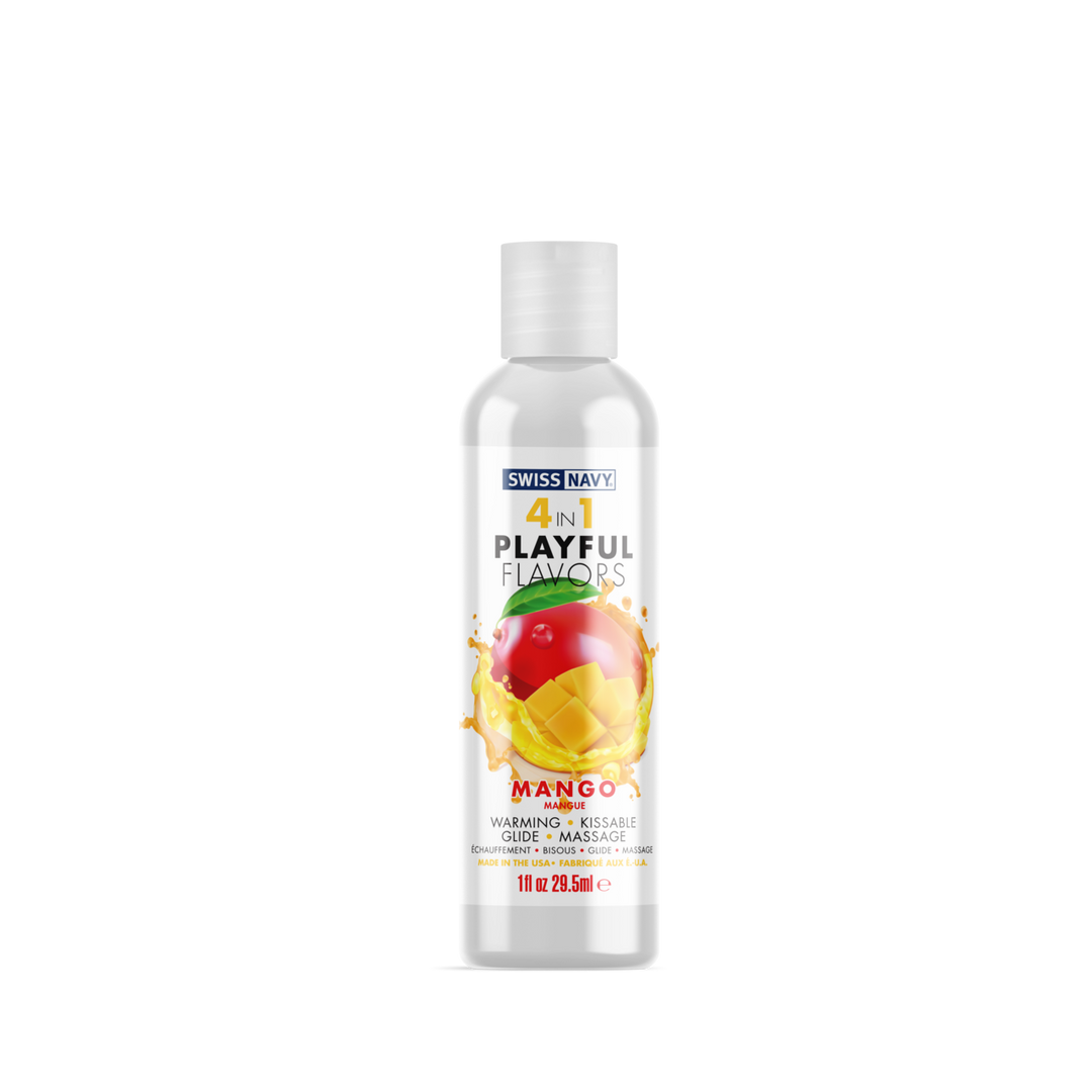 4 in 1 Lubricant met Mango Smaak – 1 fl oz / 30 ml