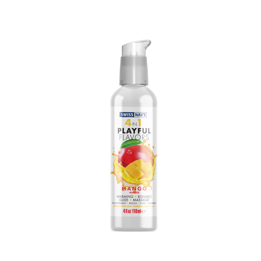 4 in 1 Smeermiddel met Mango Smaak – 4 fl oz / 118 ml