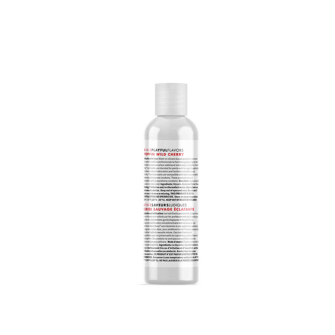 4 In 1 Smeermiddel met Poppin Wild Cherry Smaak – 1 fl oz / 30 ml