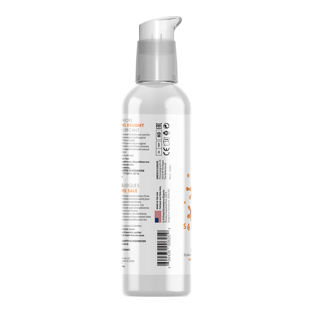 4 In 1 Smeermiddel met Zoute Caramel Verrukkingen Smaak – 4 fl oz / 118 ml