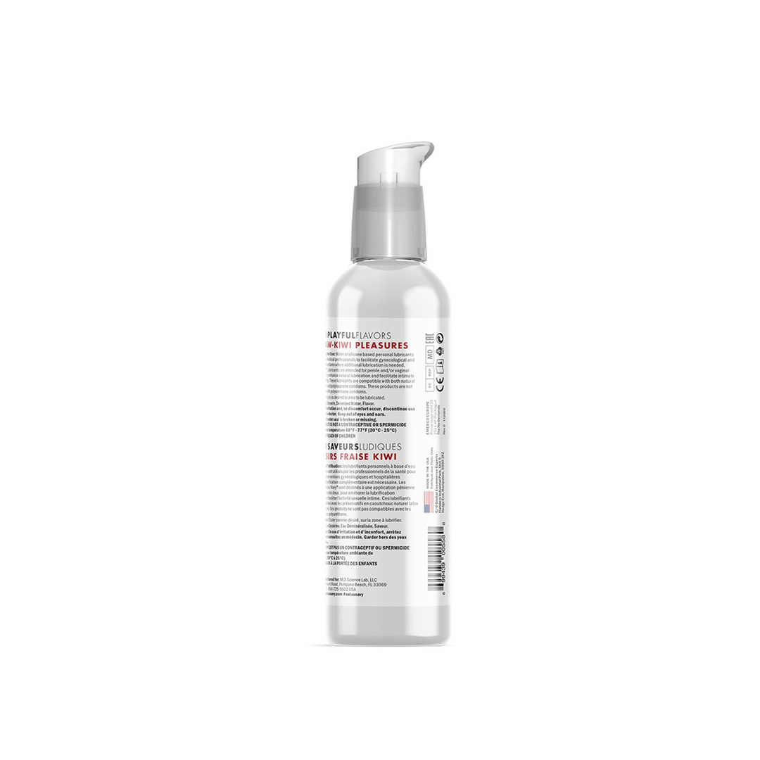 4 In 1 Smeerolie met Rietje-Kiwi Pleasures Smaak – 4 fl oz / 118 ml