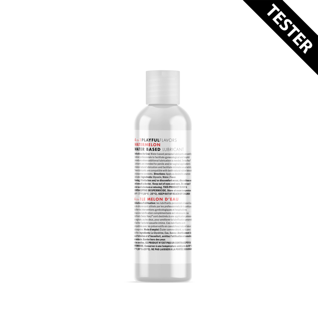 4 in 1 Lubricant met Watermeloen Smaak – 1 fl oz / 30 ml – TESTER
