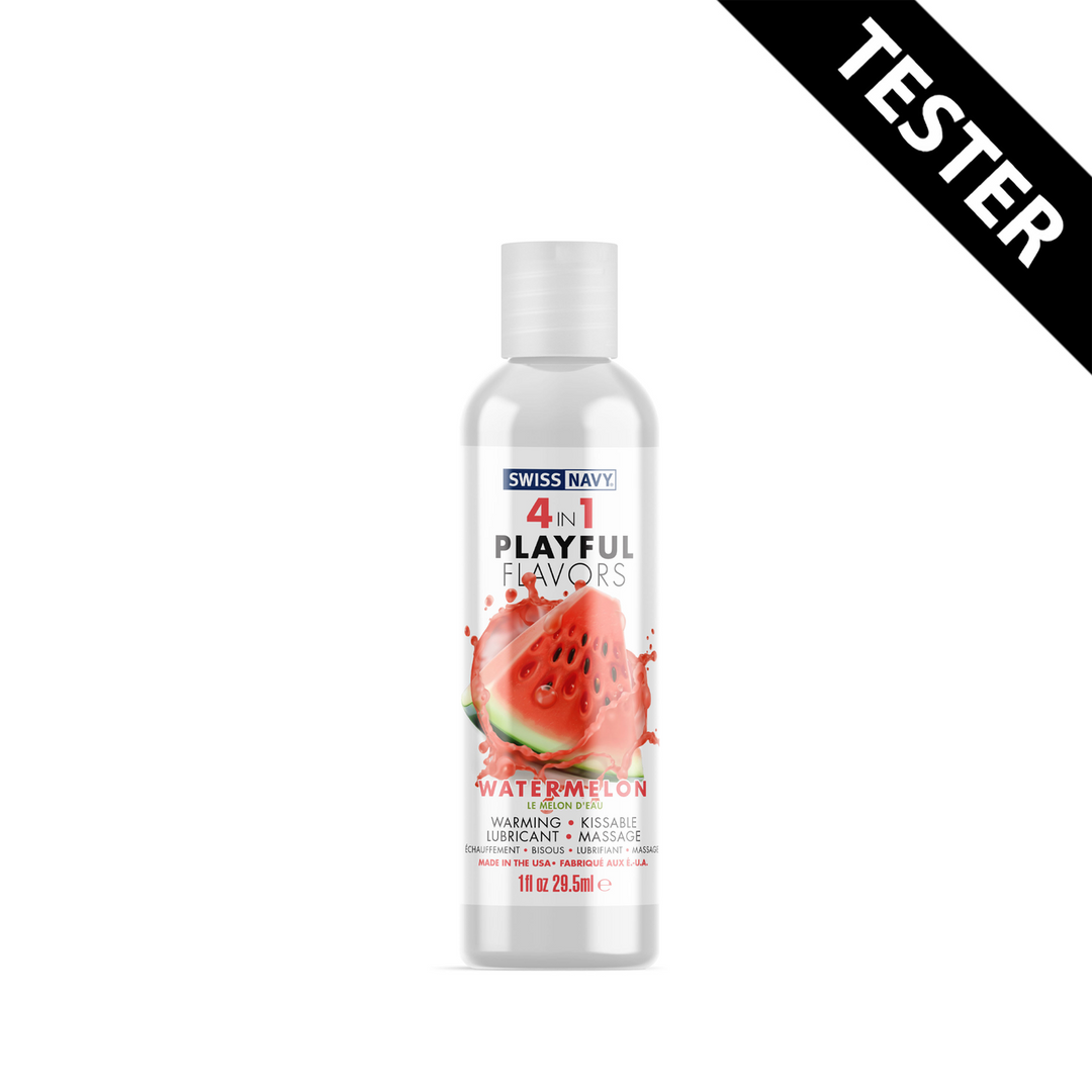 4 in 1 Lubricant met Watermeloen Smaak – 1 fl oz / 30 ml – TESTER